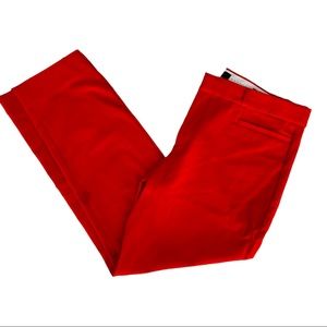 Banana Republic Sloan Pant. Blood Orange color. Size 12. Like New.